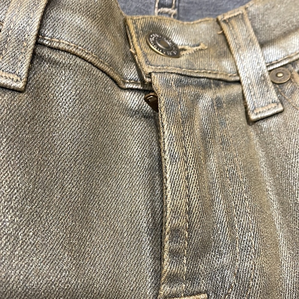 7 FOR ALL MANKIND Coated Skinny Jeans - Picture 8 of 8